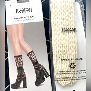 Wolford lace knit socks